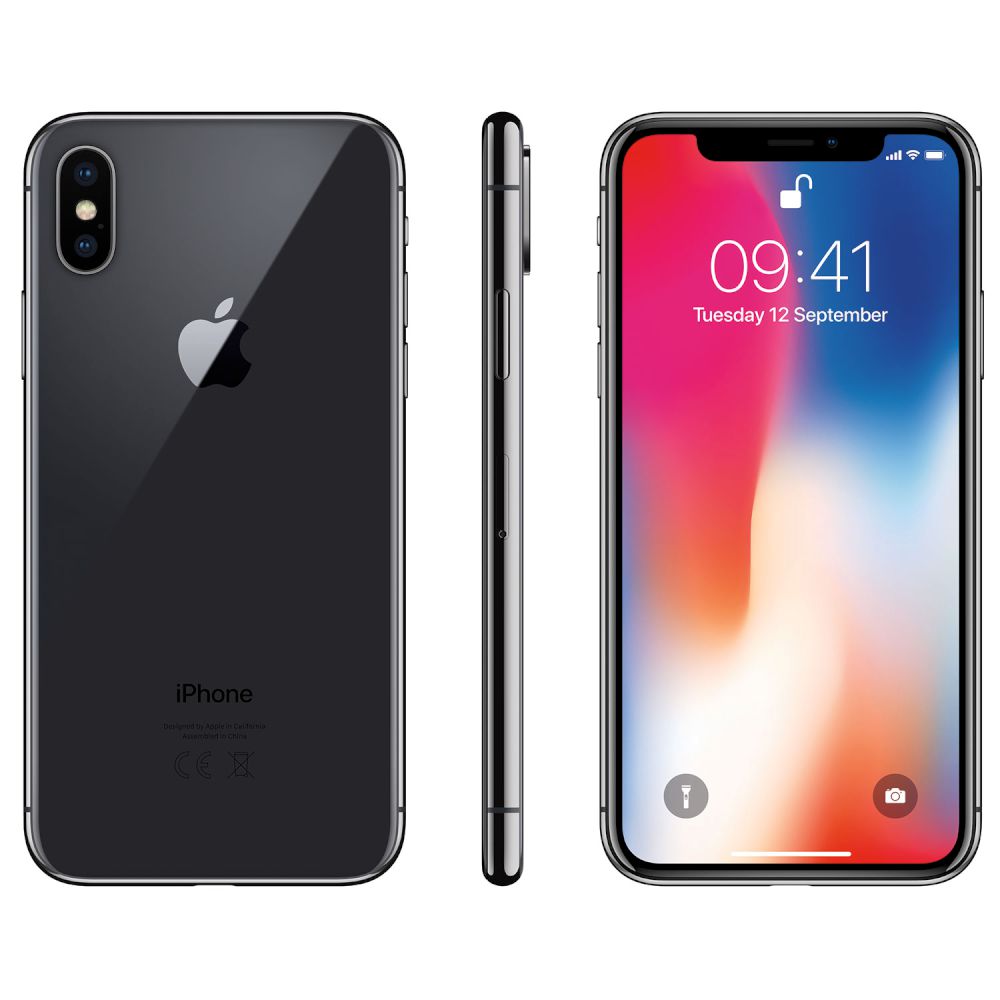 Apple iPhone X 256GB Space Grey 4G+ Smartphone - Smartphones