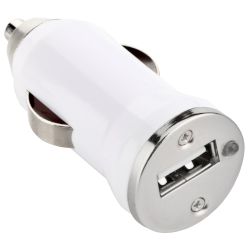 Φορτιστής Αυτοκινήτου 1 Θέσης Turbo-X Λευκό 1A