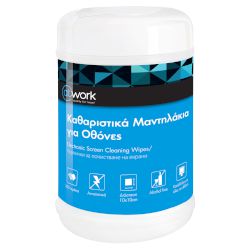 @Work Μαντηλάκια Καθαρισμού Οθόνης 100τμχ