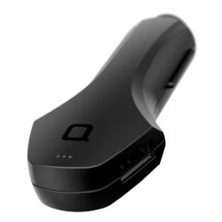Φορτιστής Αυτοκινήτου 2 Θέσεων ZUS Μαύρο 4.8A & Car finder