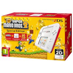 Nintendo 2DS White & Red + New Super Mario Bros 2 GR