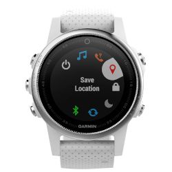 Garmin Sportwatch Fenix 5s Ασημί με Άσπρο