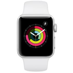 Apple Watch Series 3 GPS, 42mm Silver Aluminium Case  Sport Band