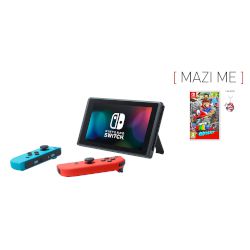 Nintendo Nintendo Switch Red & Blue Joy-con + Super Mario Odyssey