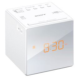 Sony Ραδιόφωνο - Ρολόι  ICFC1 Λευκό