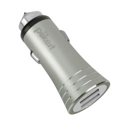 pokeit Φορτιστής Αυτ/του QC3.0 2Θέσεις 5.4A Γκρι