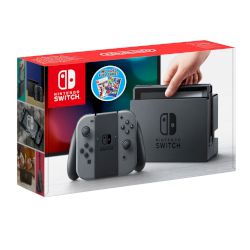 Nintendo Switch Grey + NBA 2k18 + Mario Tennis