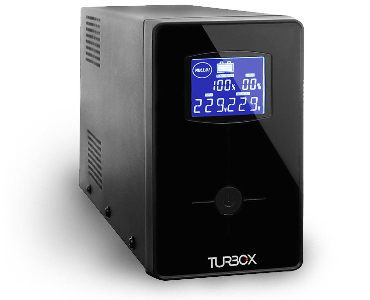 TurboX UPS 650 VA Line Interactive EA265 LCD UPS