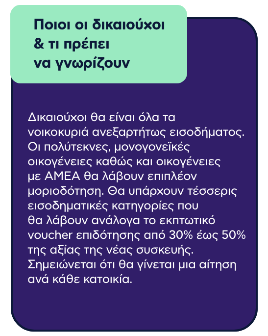 ΠΡΟΓΡΑΜΜΑ ΕΠΙΔΟΤΗΣΗΣ ΑΝΑΚΥΚΛΩΝΩ - ΑΛΛΑΖΩ ΣΥΣΚΕΥΗ